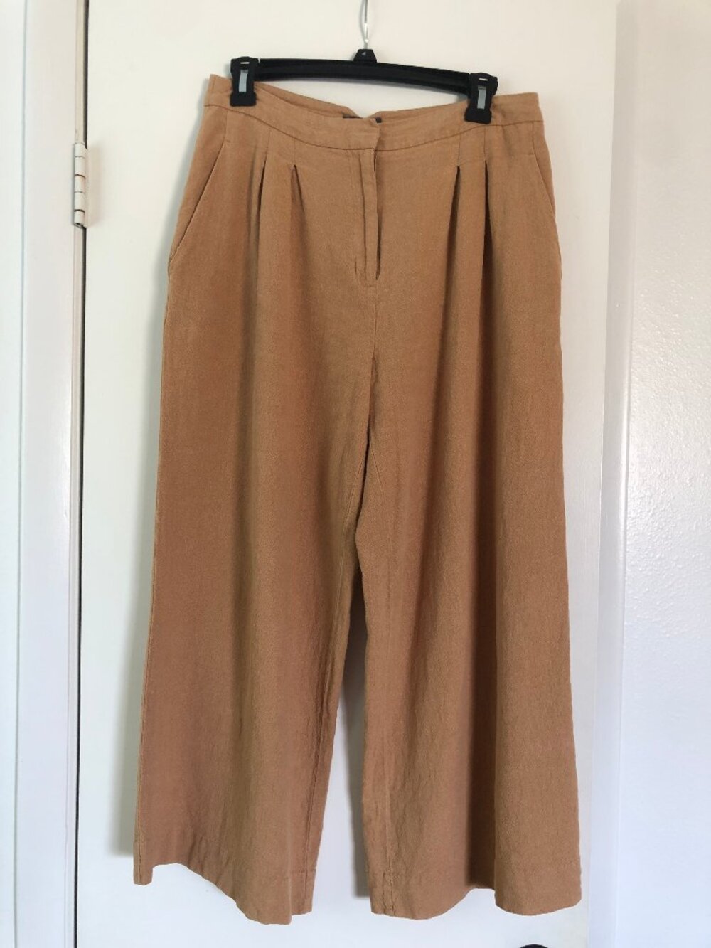 Worthington Cropped Wide Leg Mustard Pants - Size 6 - Picture 9 of 10